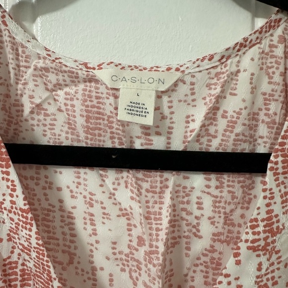 Caslon‎ Red and White Patterned Blouse - Picture 3 of 16